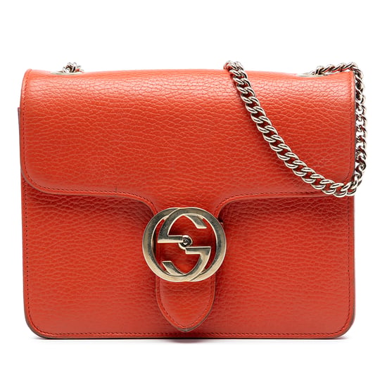 Cartera cruzada de piel de ternera de pequeño dólar de segunda mano con logo intrecciato G - Image 1