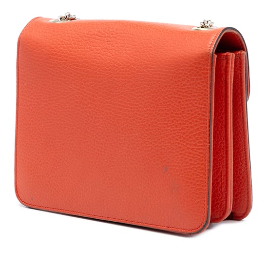 Cartera cruzada de piel de ternera de pequeño dólar de segunda mano con logo intrecciato G - Image 2