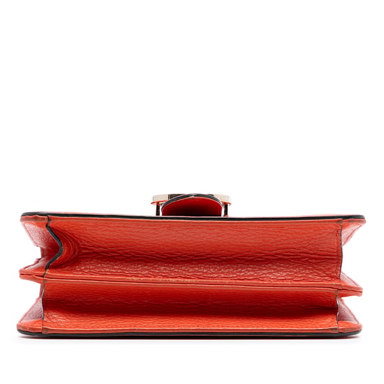 Cartera cruzada de piel de ternera de pequeño dólar de segunda mano con logo intrecciato G - Image 3