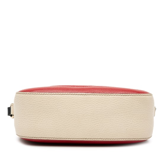 Bolso Crossbody Soho Disco de Cuero Tricolor Pequeño de Segunda Mano - Image 3