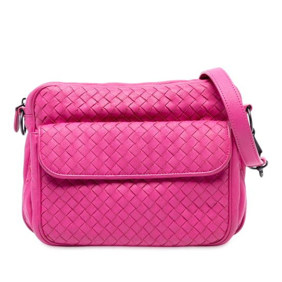 Bolso mensajero de bolsillo delantero Intrecciato Nappa de segunda mano - Image 1