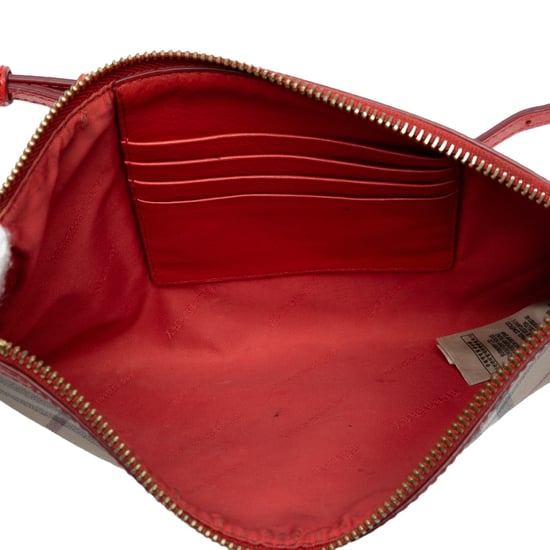 Bolso Cruzado Peyton de Lona con Recubrimiento Haymarket Check de Segunda Mano - Image 4