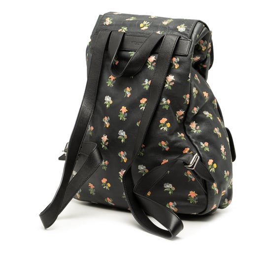 Mochila de festival de cuero preusado con estampado floral pradera - Image 2