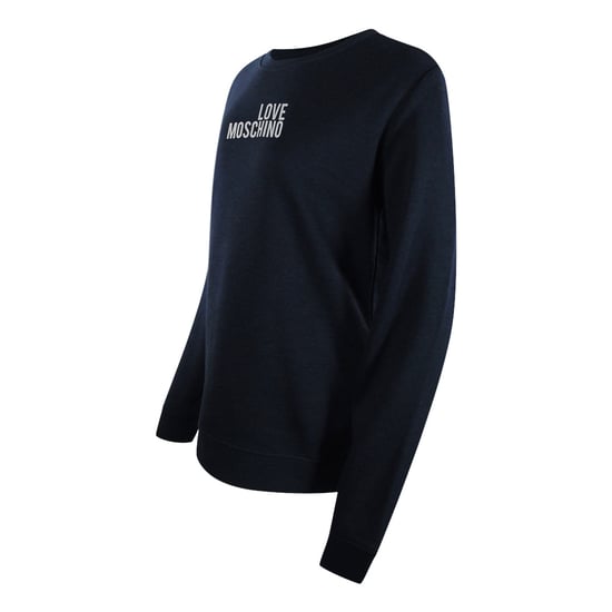 Camiseta De Manga Larga Azul Marino Con Logo Blanco Pequeño De Love Moschino - Image 2