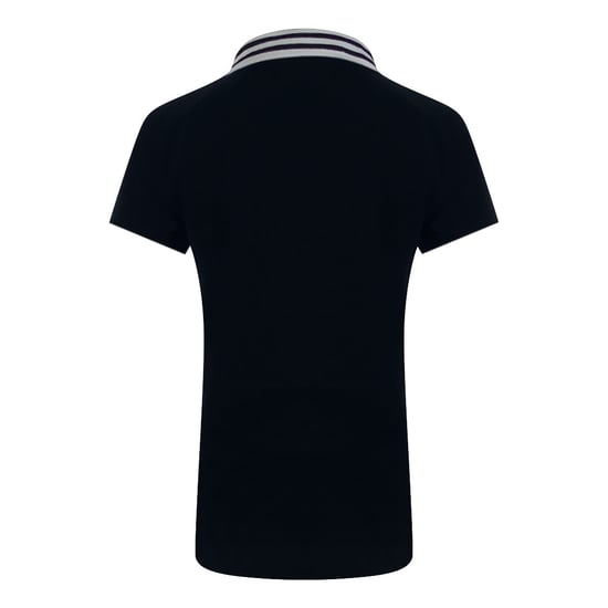Polo Azul Marino Love Moschino Con Logo Pequeño En Recuadro Blanco - Image 3