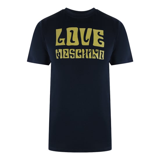 Camiseta Azul Marino Con El Logotipo Groovy De Love Moschino - Image 1