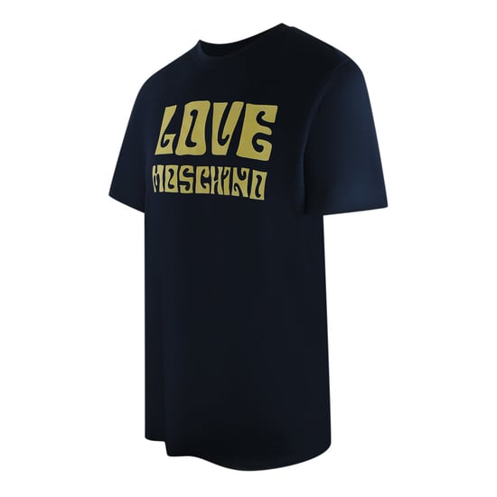 Camiseta Azul Marino Con El Logotipo Groovy De Love Moschino - Image 2