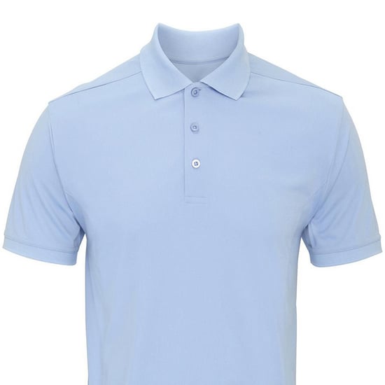 Premier Mens Coolchecker Polo Shirt (Light Blue) - Image 2