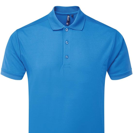 Premier Mens Coolchecker Polo Shirt (Sapphire) - Image 2