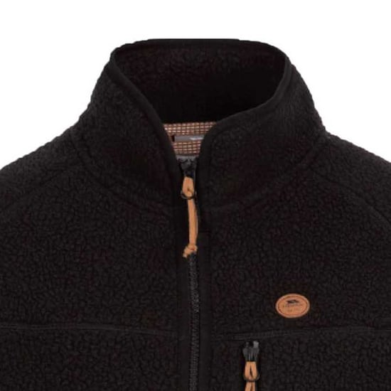 Trespass Womens/Ladies Quake Leather Trim Fleece Jacket (Black) - Image 3