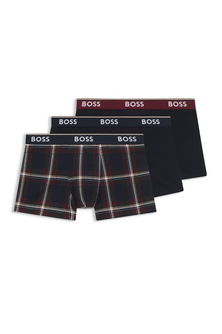 Boss Black Trunk Pack de 3 Check y Multicolor - Image 1