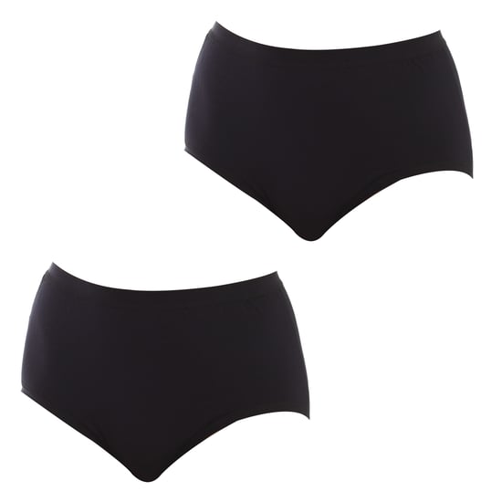 Paquete de 2 pantalones de cintura alta de bambú para mujer Q908 - Image 1