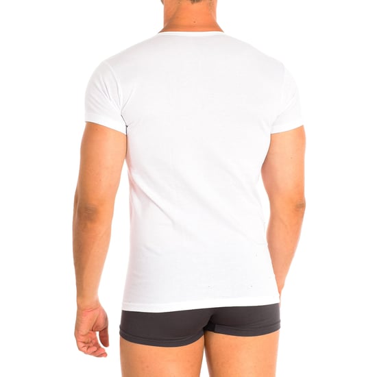 Camiseta Interior de Algodón para Hombre de Mangas Cortas Q1002 - Image 3