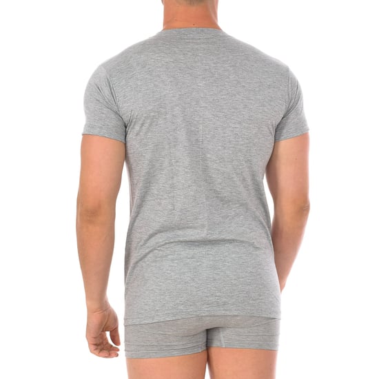 Camiseta interior de algodón de manga corta para hombre Q1003 - Image 3