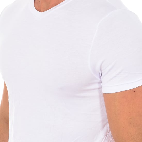 Camiseta interior de manga corta para hombre de bambú Q603 - Image 2