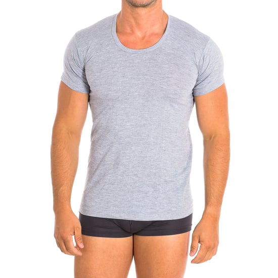 Camiseta interior de algodón de manga corta para hombre Q1002 - Image 1