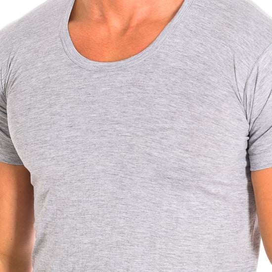 Camiseta interior de algodón de manga corta para hombre Q1002 - Image 2