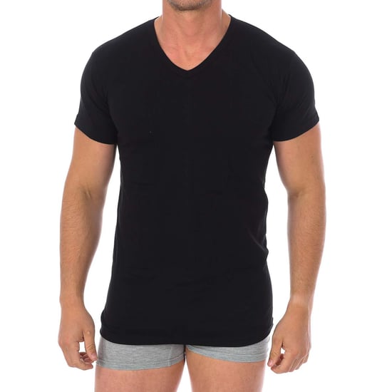 Camiseta Interior de Algodón de Manga Corta para Hombre Q1004 - Image 1