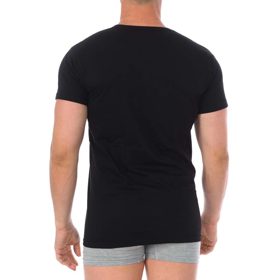 Camiseta Interior de Algodón de Manga Corta para Hombre Q1004 - Image 3