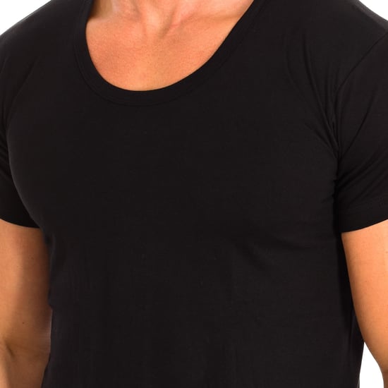 Camiseta interior de algodón para hombre de manga corta Q1002 - Image 2
