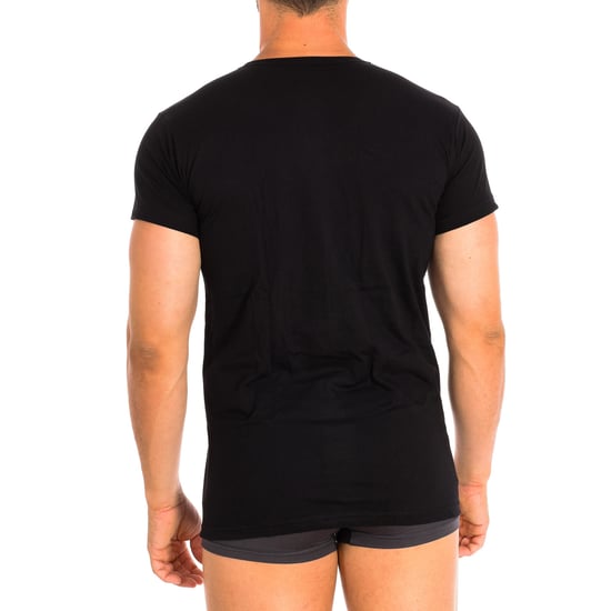 Camiseta interior de algodón para hombre de manga corta Q1002 - Image 3