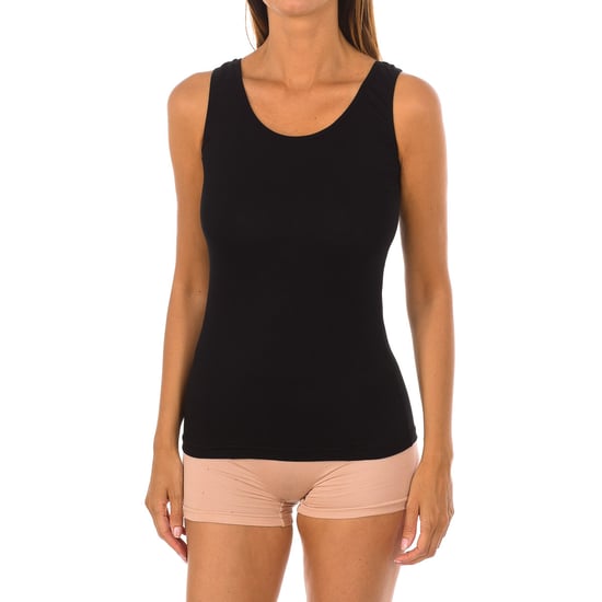 Camiseta interior de tirantes anchos de bambú para mujer Q701 - Image 1