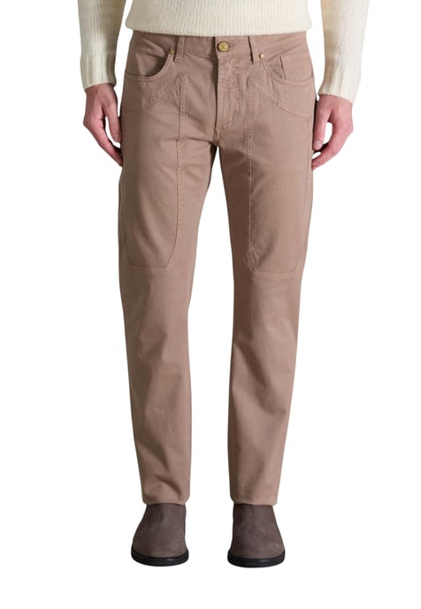 Pantalones Casual con Parche en la Rodilla - Image 1