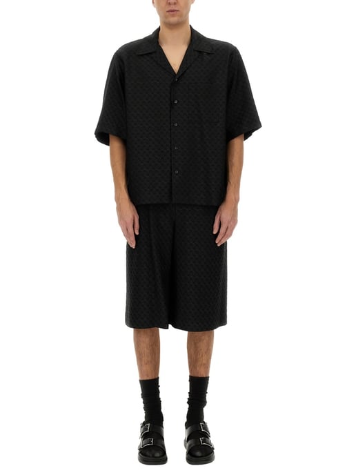 Shorts de Mezcla de Viscosa Negros - Image 2