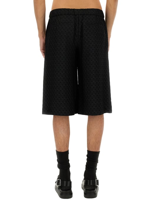 Shorts de Mezcla de Viscosa Negros - Image 3