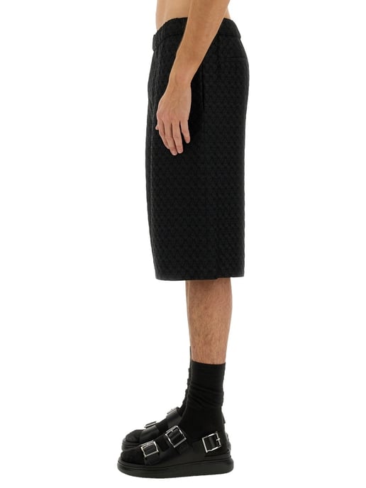 Shorts de Mezcla de Viscosa Negros - Image 4