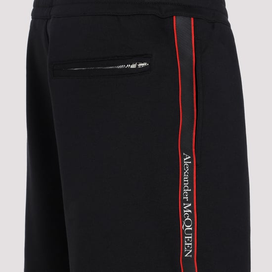 Pantalones cortos de algodón negros tipo bermuda - Image 4
