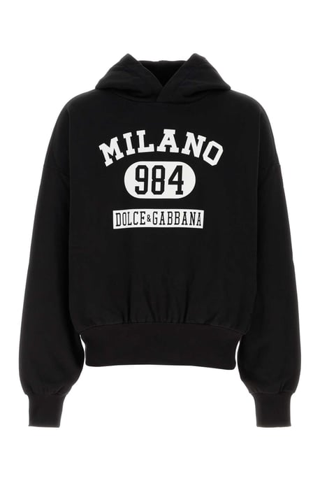 Sudadera de algodón negra - Image 1