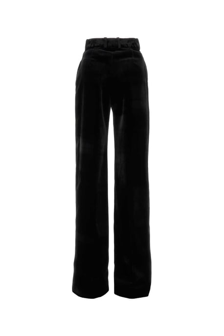 Pantalón Palazzo de Terciopelo Negro - Image 2