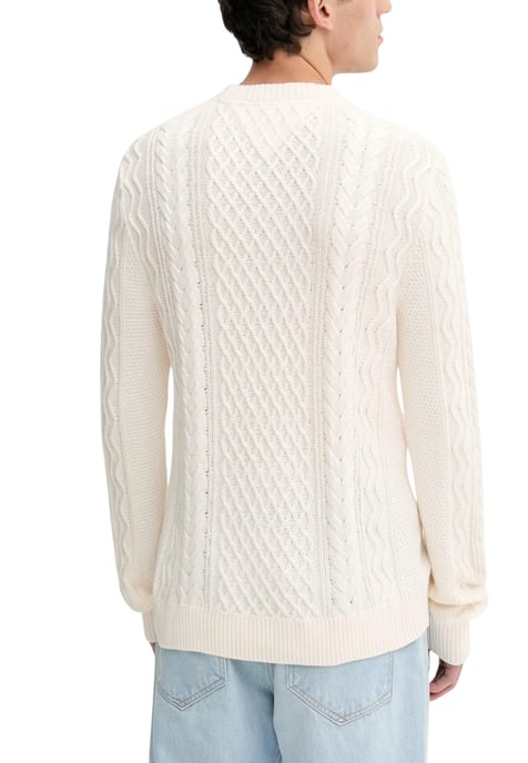 Suéter de punto trenzado con cuello redondo - Image 3
