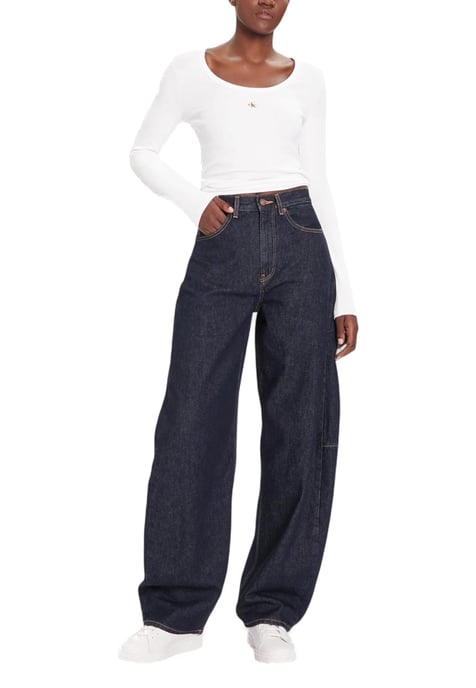 Jeans de pierna recta en tono oscuro - Image 2