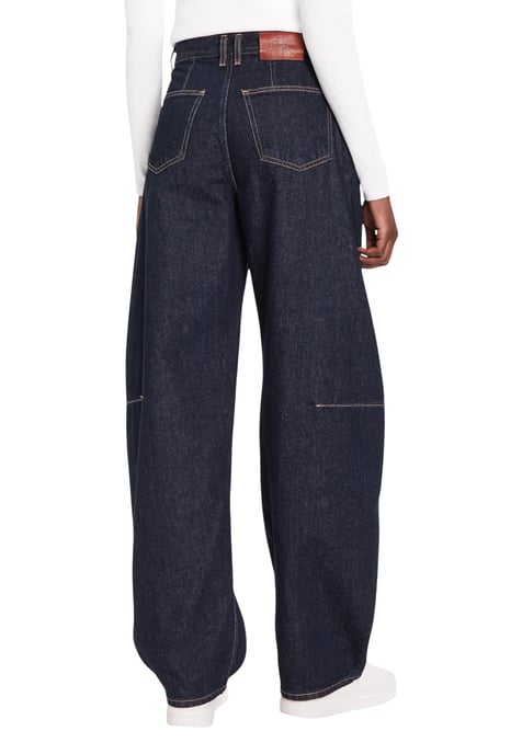 Jeans de pierna recta en tono oscuro - Image 3