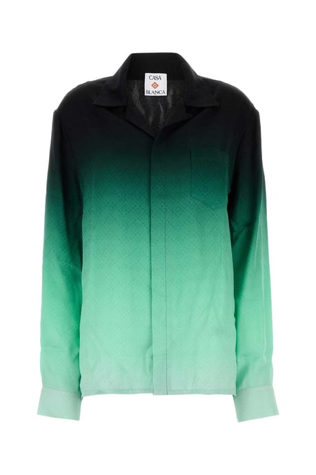 Camisa de seda multicolor - Image 1