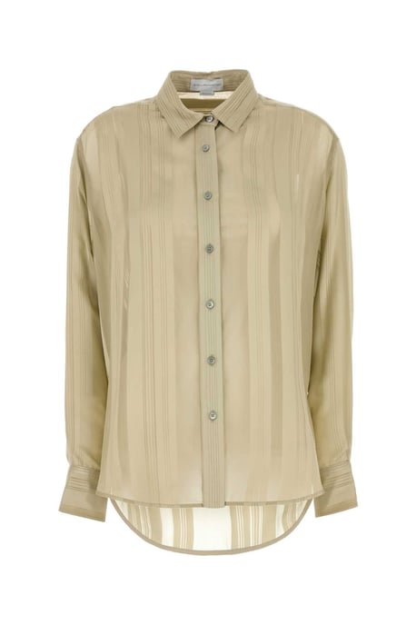Camisa de seda caqui - Image 1