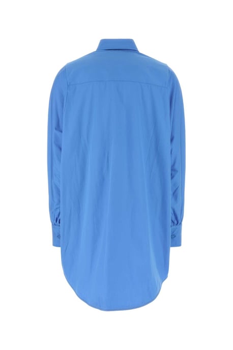 Camisa Oversize de Popelín Azul Cerúleo - Image 1