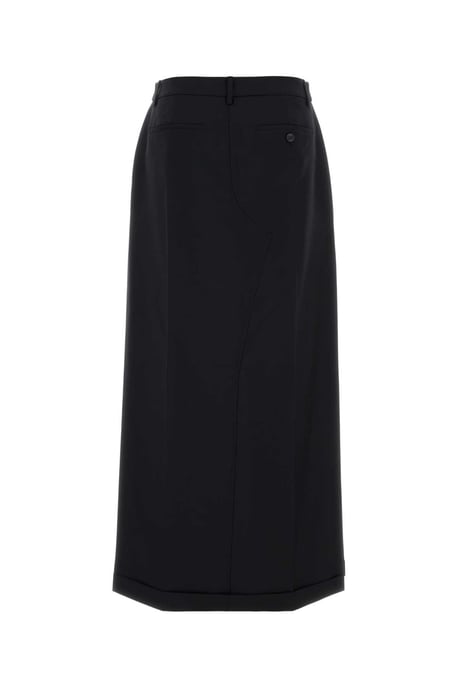 Falda-pantalón de mezcla de lana negra - Image 2