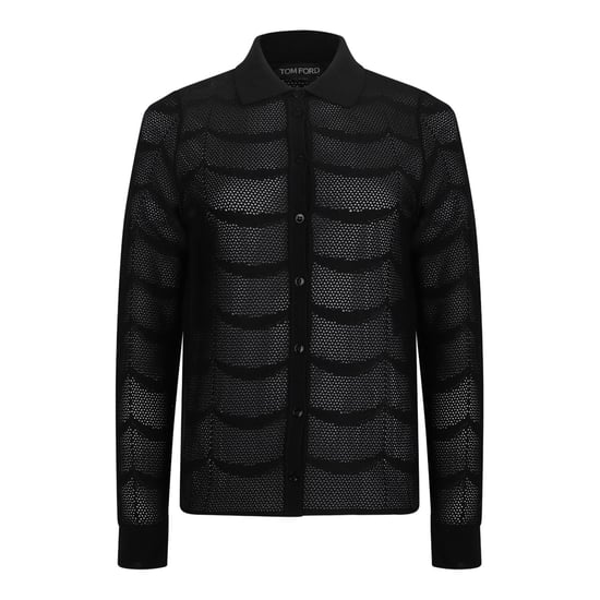 Camisas de seda de algodón negro - Image 1