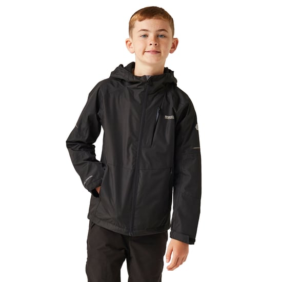 Regatta Childrens/Kids Calderdale II Waterproof Jacket (Black) - Image 4
