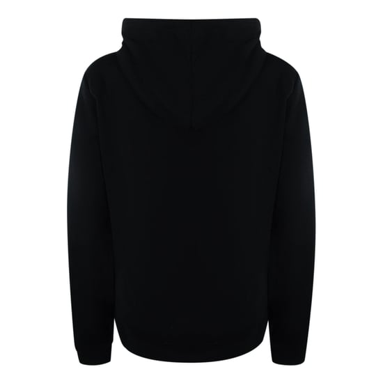 Sudadera Con Capucha Negra Love Moschino Con Logotipo De Corazón Plateado - Image 3