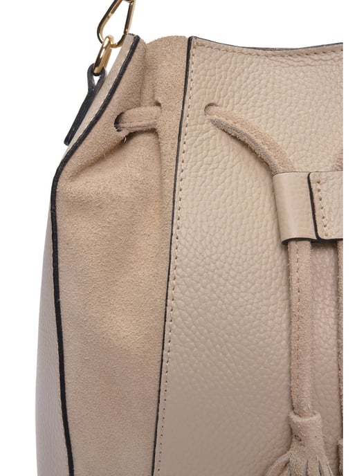 Roberta M Beige Bolso de cuero - Image 3