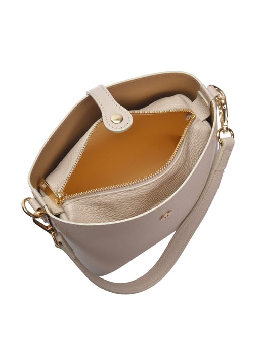 Roberta M Beige Bolso de cuero - Image 4