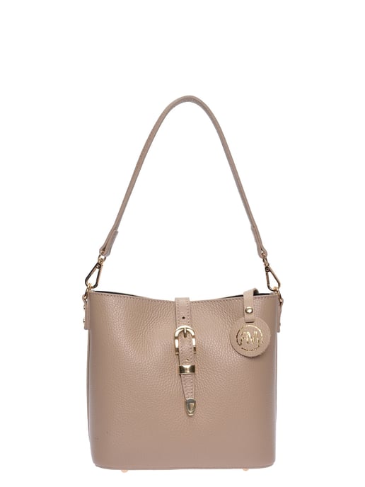 Roberta M Beige Bolso de cuero - Image 1