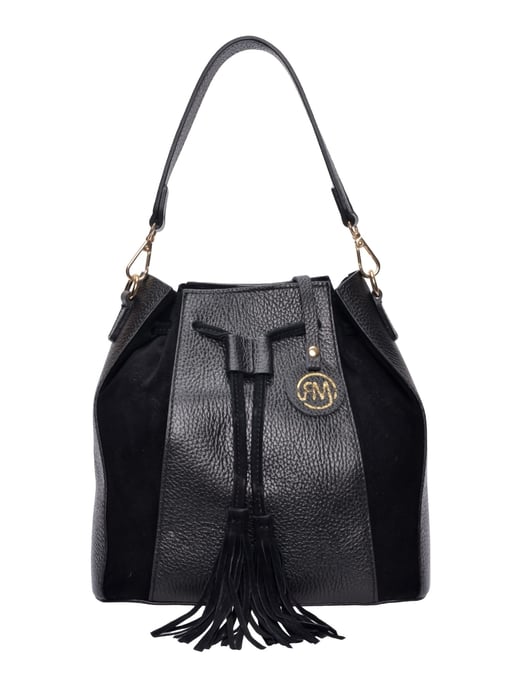 Roberta M Negro Bolso de cuero - Image 1