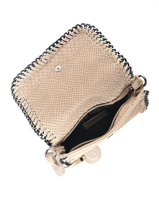 Luisa Vannini Beige Bolso de cuero - Image 4