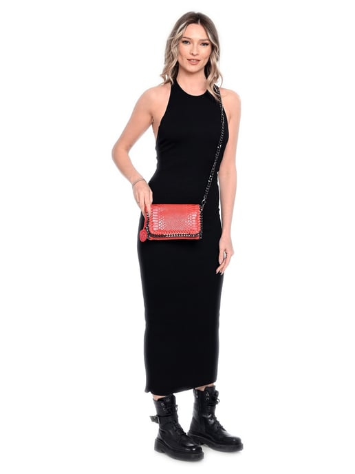 Luisa Vannini Rojo Bolso de cuero - Image 5