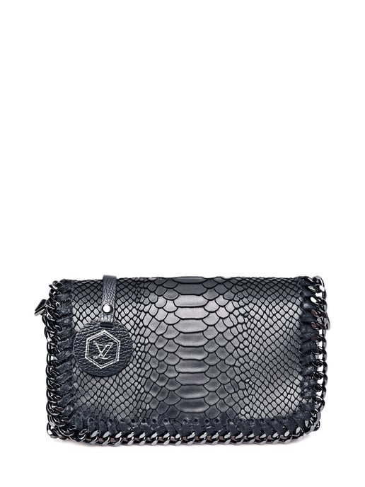 Luisa Vannini Negro Bolso de cuero - Image 1